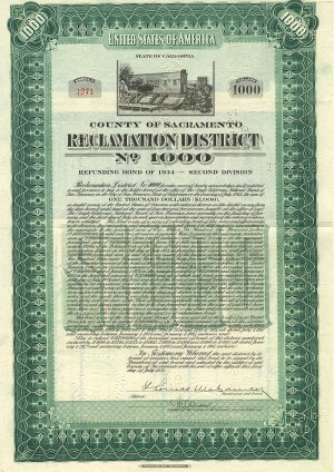 Reclamation District No. 1000 - $1,000 Bond